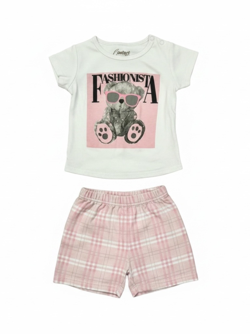 Carter's Kids Fashionista Elephant Matching Set - White and Pink